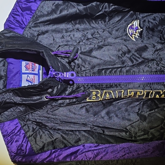 Vintage Baltimore Ravens Logo Athletic Full Zip Coat-NFL  - Picture 4 of 11